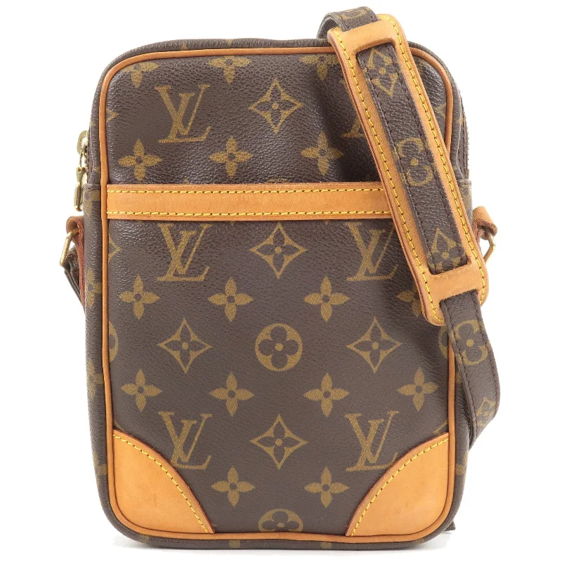 Louis Vuitton bags with a detachable mobile phone holder for convenienceLouis Vuitton Monogram Danube Shoulder Bag M45266