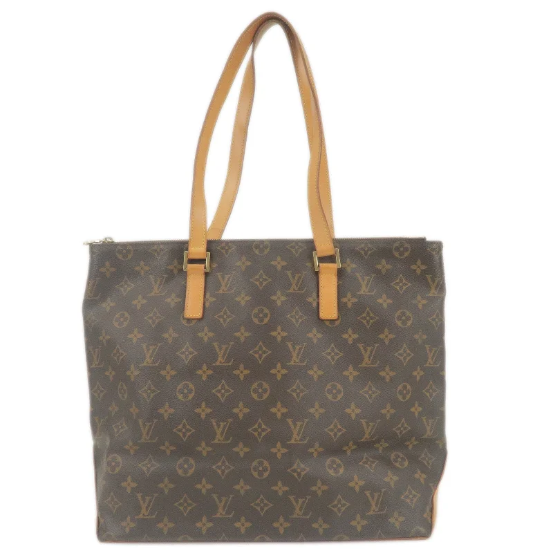 Louis Vuitton bags with a front - zip pocket for small items like keysLouis Vuitton Monogram Cabas Mezzo Tote Bag M51151