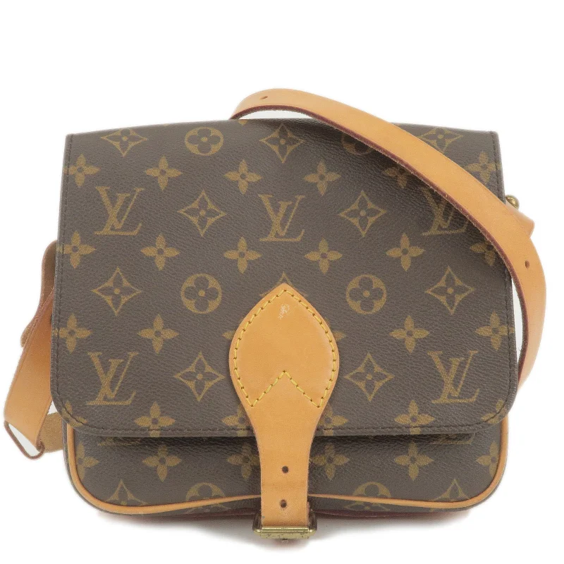 Louis Vuitton handbags with a patent - leather finish for a shiny lookLouis Vuitton Monogram Cartouchiere 22 Shoulder Bag M51253