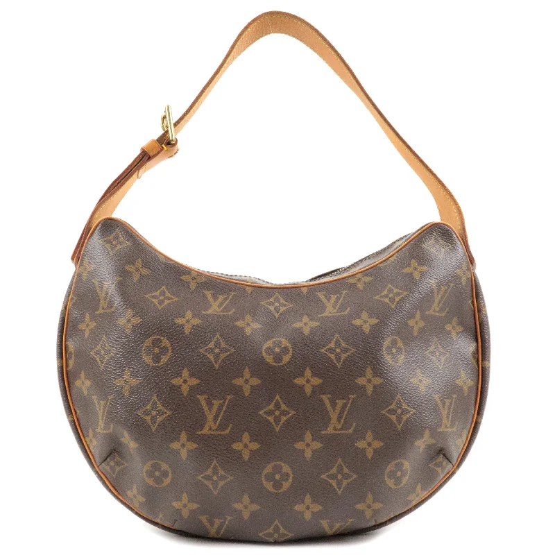 Louis Vuitton bags with a snap - button closure and a decorative charm for styleLouis Vuitton Monogram Croissant MM Hand Bag Shoulder Bag M51512