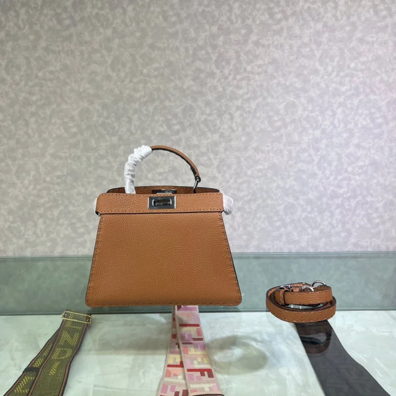 Ladies Fendi shoulder bags with a detachable phone stand for hands - free viewingWF - Fendi Bags - 076