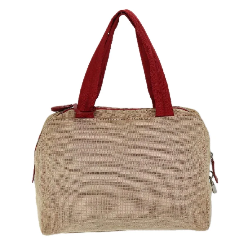 Luxury bags with exotic skinsPRADA Sports Tote Bag Canvas Red Beige  75127