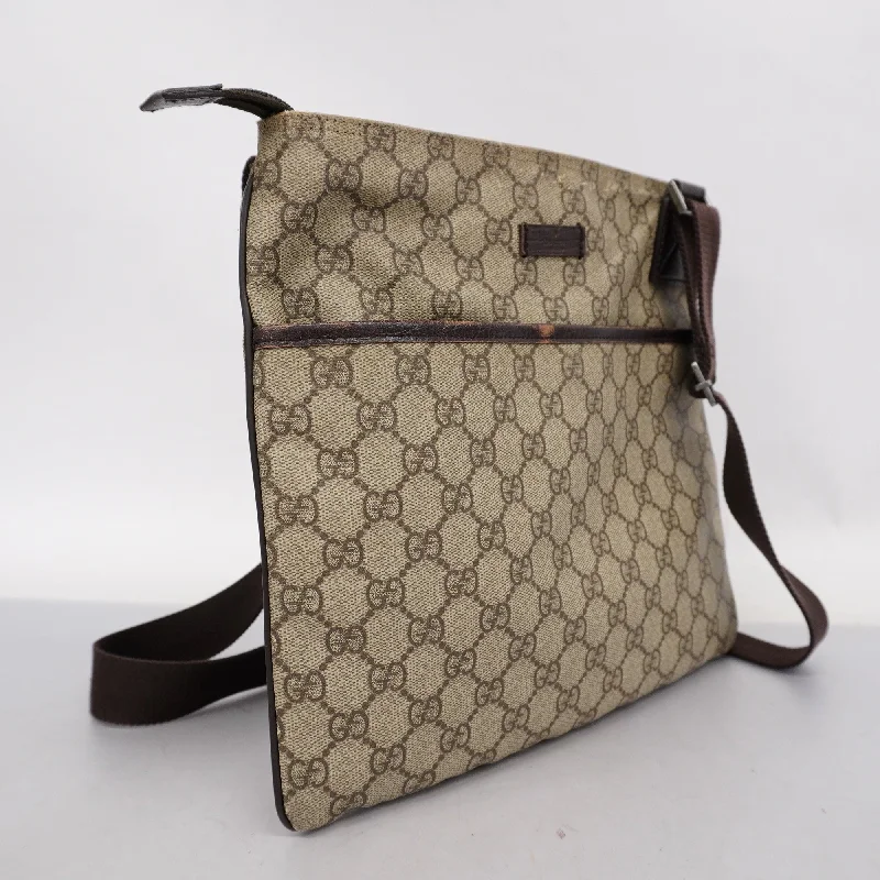 Gucci Marmont bags for women with quilted leather exteriorsGUCCI  Shoulder Bag 141626 Women's GG Supreme Beige,Brown