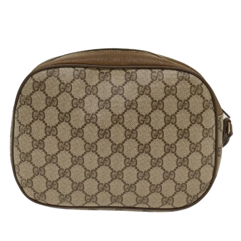 Women Gucci Sylvie bags featuring the signature web stripeGUCCI GG Canvas Web Sherry Line Clutch Bag Beige Red 8901034  49988