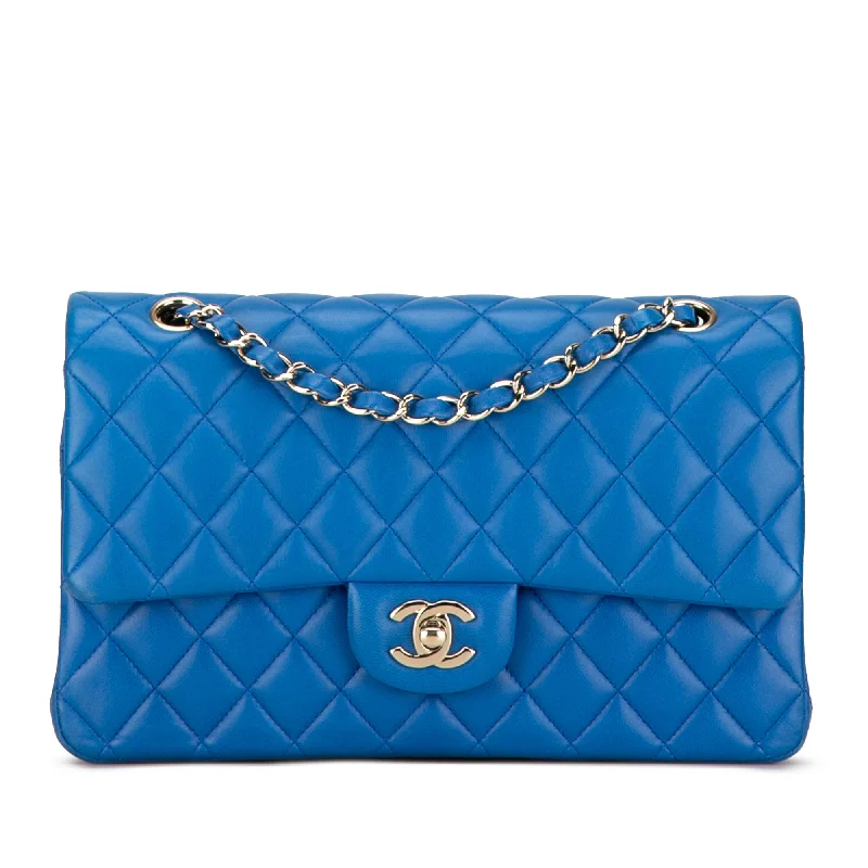 Yves Saint Laurent handbags with quilted leatherBlue Chanel Medium Classic Lambskin Double Flap Shoulder Bag