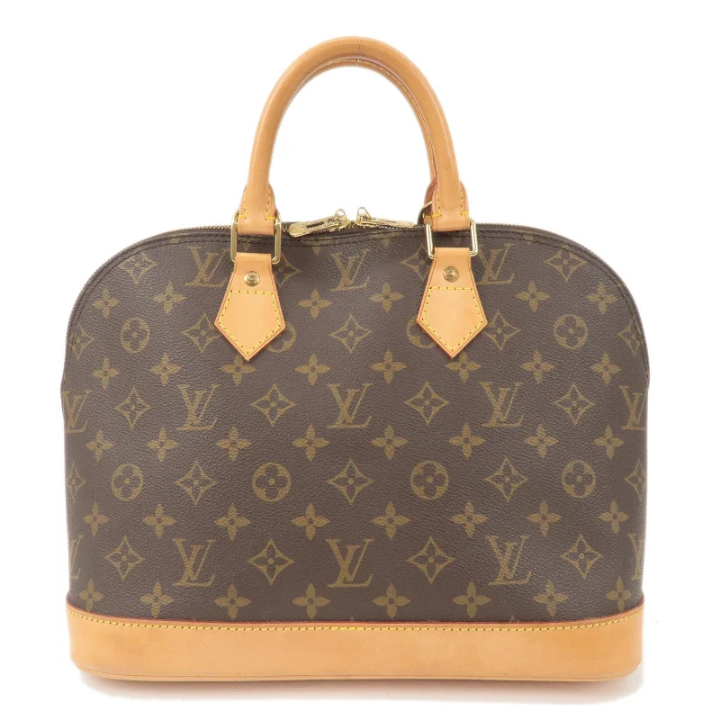 Louis Vuitton Alma bags with a detachable shoulder strap for versatilityLouis Vuitton Monogram Alma Hand Bag Brown M51130