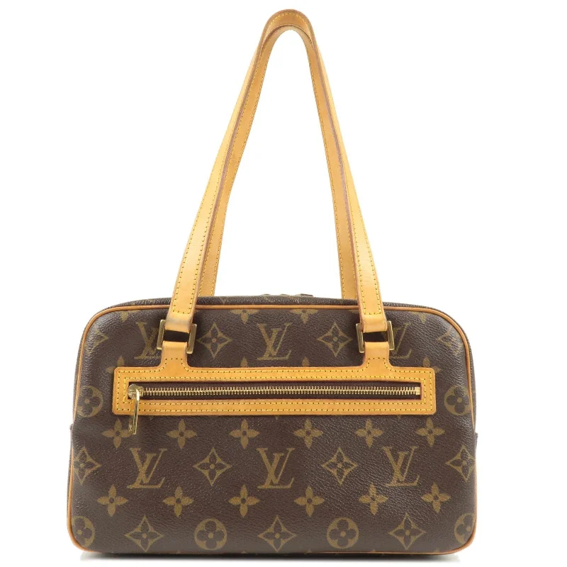 Louis Vuitton tote bags with a water - resistant coating for outdoor useLouis Vuitton Monogram Cite MM Shoulder Bag Hand Bag M51182