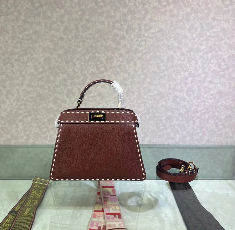 Ladies Fendi shoulder bags with a detachable phone stand for hands - free viewingWF - Fendi Bags - 089