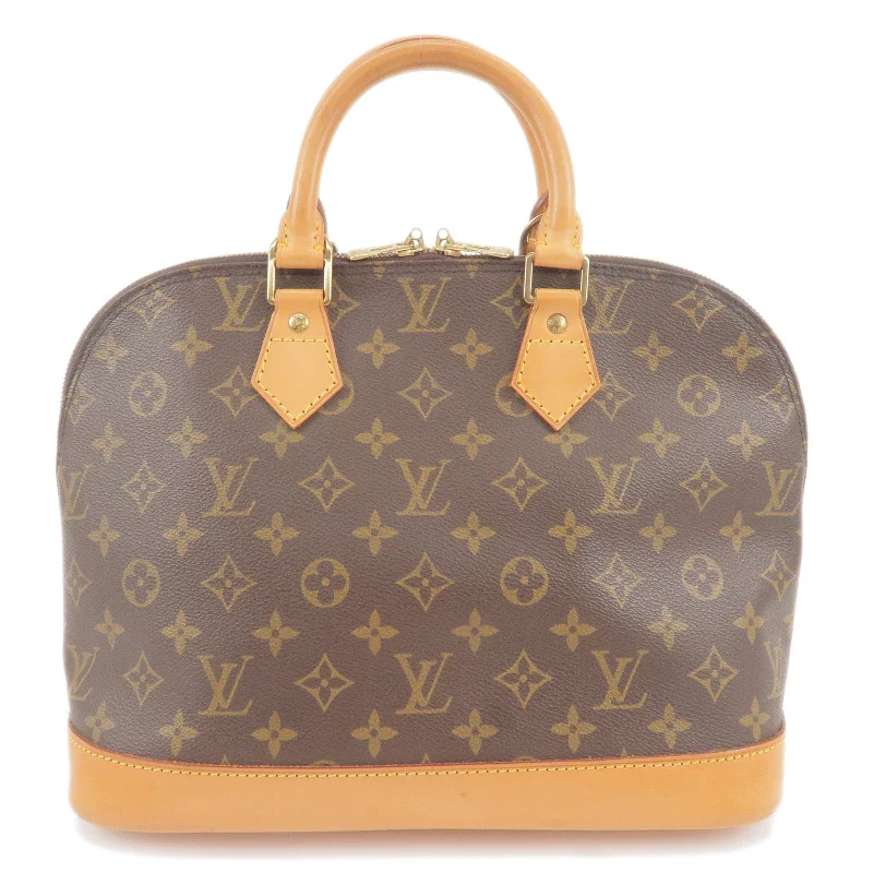 Louis Vuitton bags with a detachable mirror inside for on - the - go touch - upsLouis Vuitton Monogram Alma Hand Bag M51130