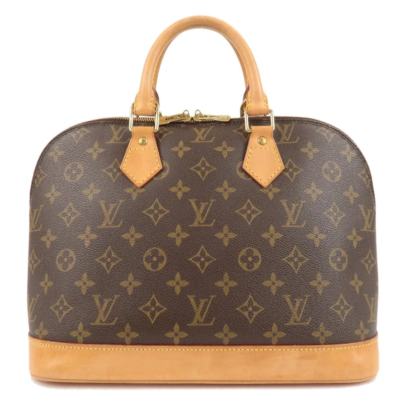 Louis Vuitton Alma bags featuring the signature top - handle designLouis Vuitton Monogram Alma Hand Bag Brown M51130