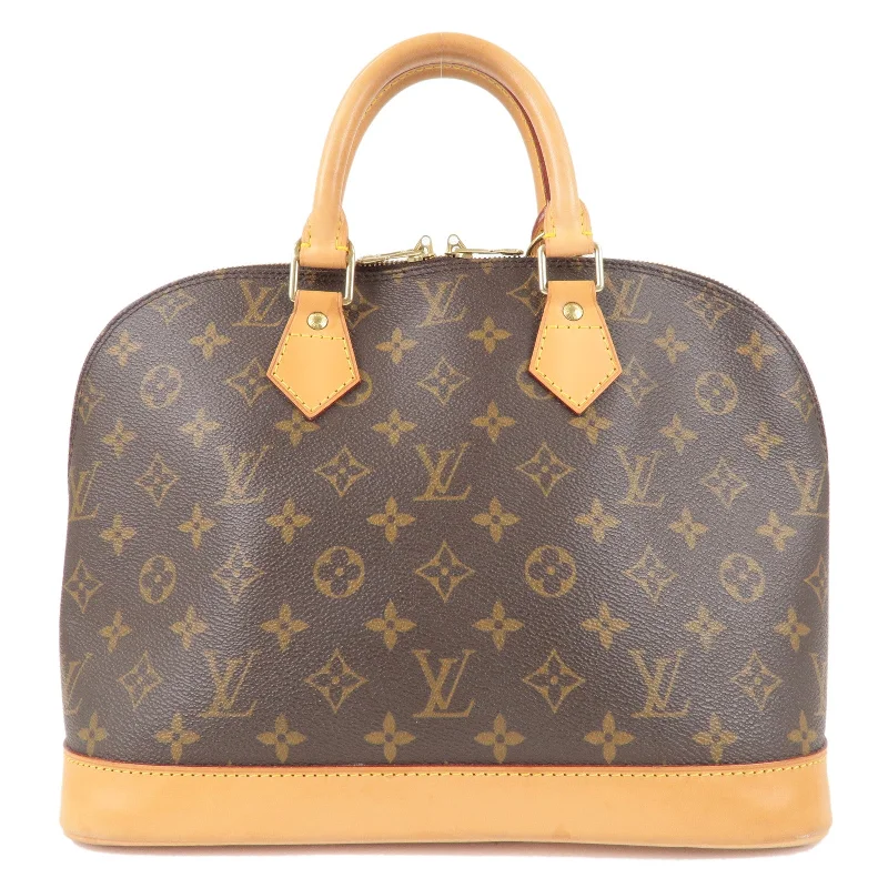 Louis Vuitton Alma bags with a leather - wrapped handle for a luxurious feelLouis Vuitton Monogram Alma Hand Bag Brown M51130