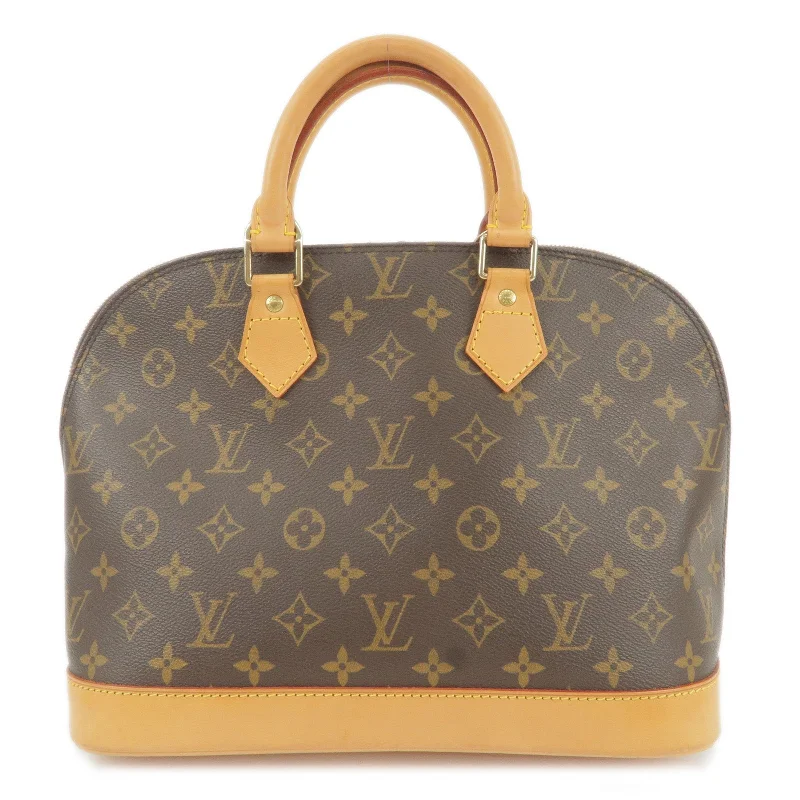 Louis Vuitton bags with a detachable mirror inside for on - the - go touch - upsLouis Vuitton Monogram Alma Hand Bag M51130