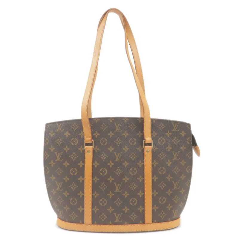 Louis Vuitton tote bags with a printed LV logo on the front for brand visibilityLouis Vuitton Monogram Babylone Shoulder Bag Tote Bag M51102