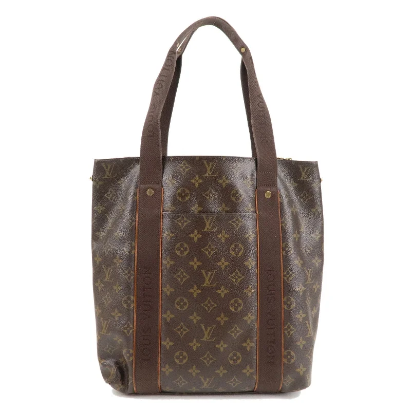 Louis Vuitton backpacks with a hidden back pocket for securityLouis Vuitton Monogram Cabas Beaubourg Tote Bag Brown M53013