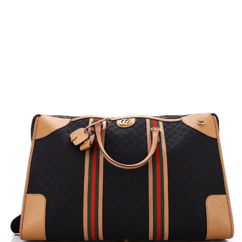 Luxury bags with exotic skinsBauletto Duffle Bag GG Canvas with Leather XL