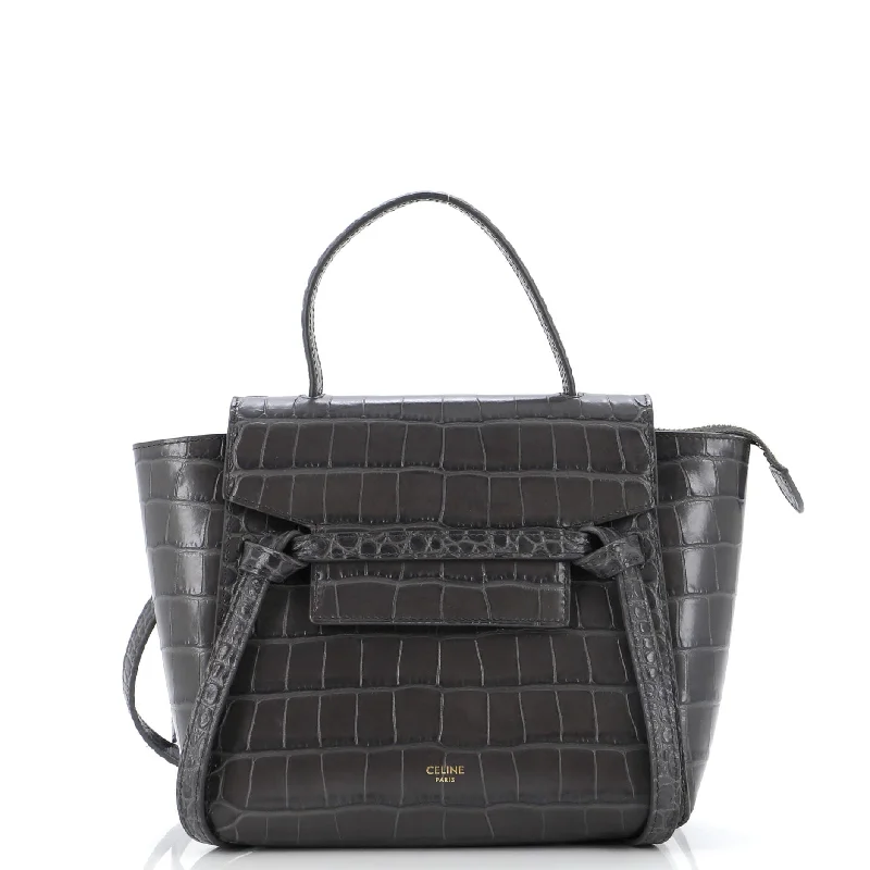 Luxury brand bags on saleBelt Bag Crocodile Embossed Leather Nano