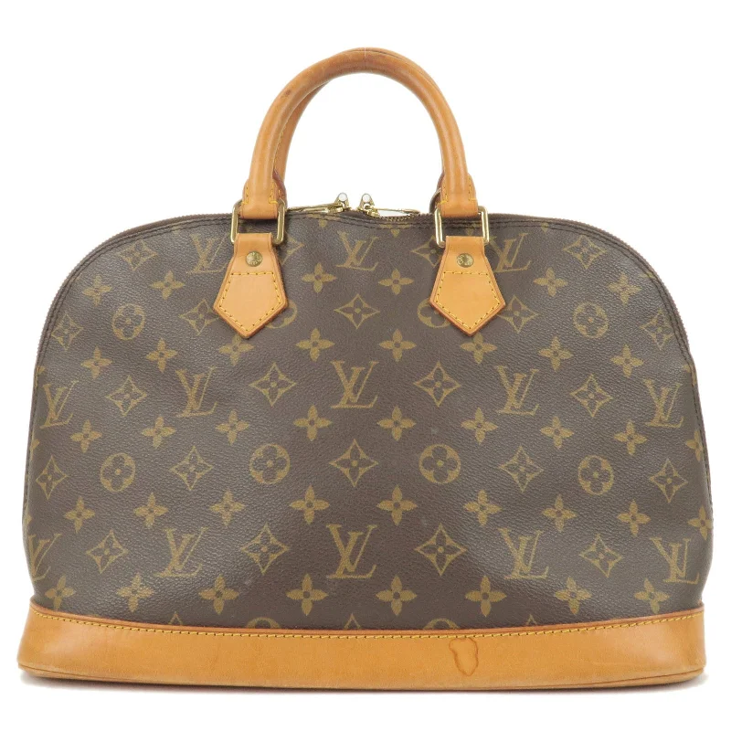 Louis Vuitton bags with a magnetic snap closure for easy accessLouis Vuitton Monogram Alma Hand Bag M51130