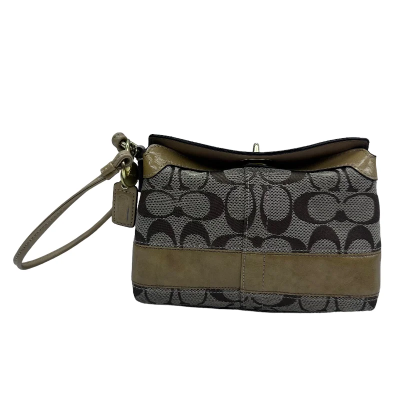 Ladies Coach crossbody bags with a single - strap design for simplicityWristlet Designer By Coach  Size: Small