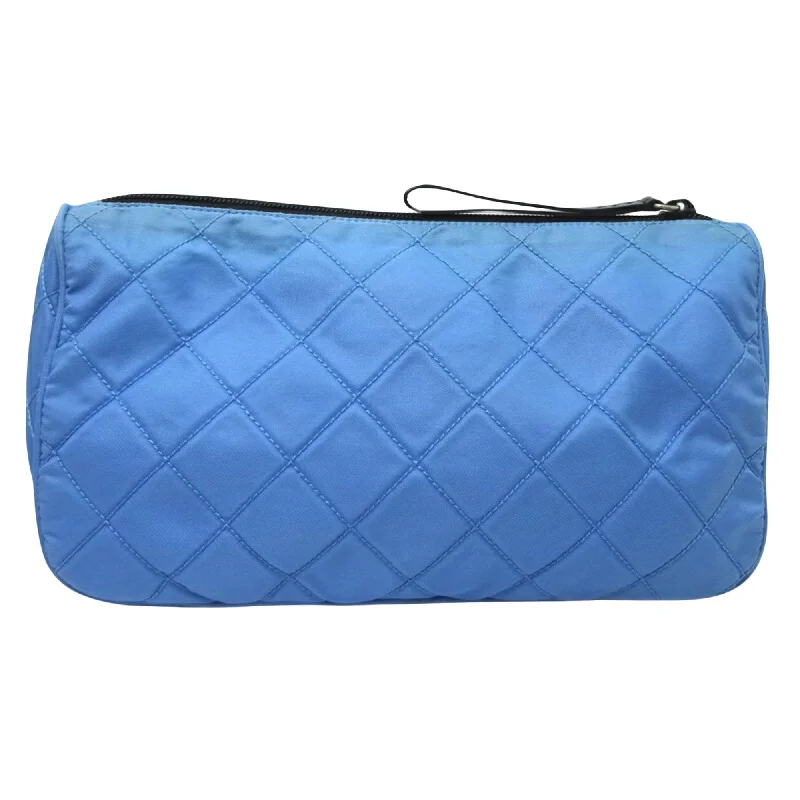 Designer bags with detachable strapsPRADA Tessuto Clutch Bag