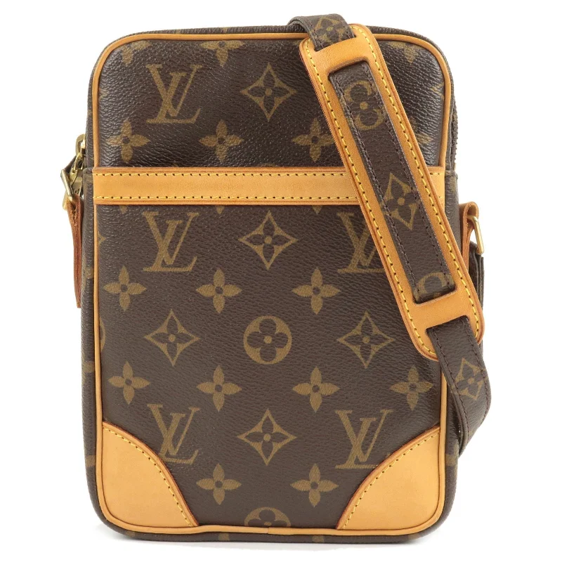 Ladies Louis Vuitton shoulder bags with a wide - width strap for comfortLouis Vuitton Monogram Danube Shoulder Bag Crossbody Bag M45266