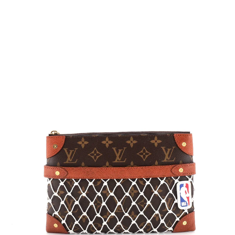 Luxury brand bags on salex NBA Net Flat Pouch Monogram Canvas