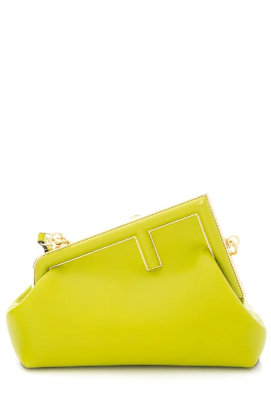 Fendi backpacks with a multi - pocket organization for better functionalityFendi Lime First Midi Handbag (Small)