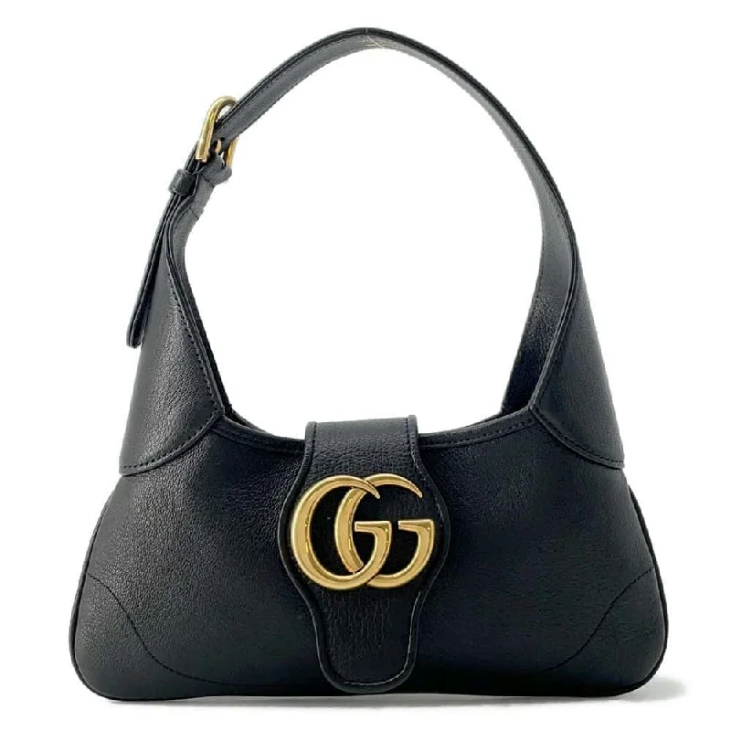 Women Gucci bags with a magnetic snap closure for easy accessGUCCI GG Marmont Aphrodite 2WAY Shoulder Bag Black 735106 Leather