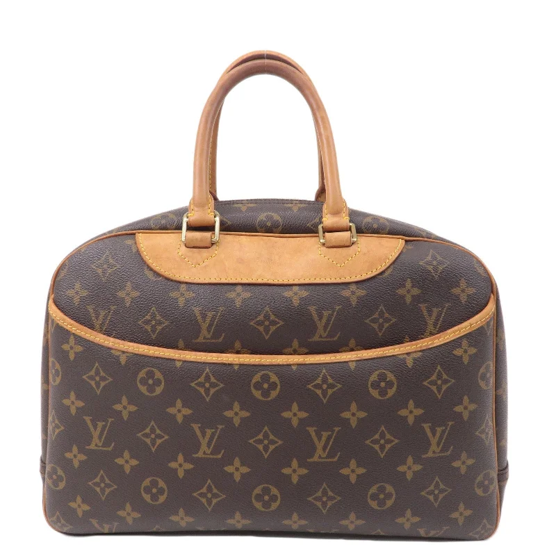 Louis Vuitton backpacks with a multi - pocket organization for functionalityLouis Vuitton Monogram Deauville Hand Bag Brown M472700