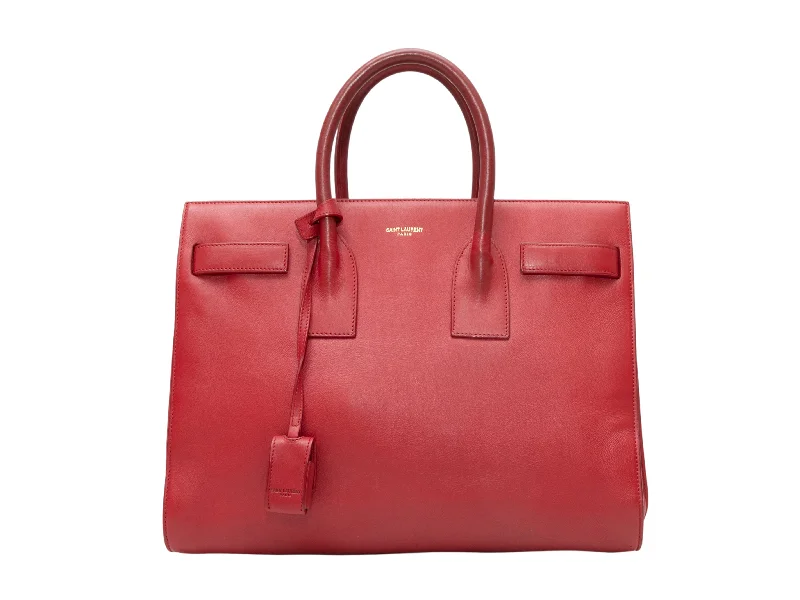 Yves Saint Laurent mini bags with chain strapsRed Saint Laurent Small 2014 Sac de Jour Bag