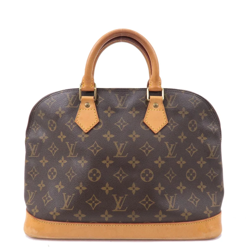 Louis Vuitton backpacks with a hidden back pocket for securityLouis Vuitton Monogram Alma Hand Bag Brown M51130