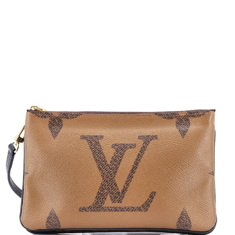 High-end designer bags for menDouble Zip Pochette Reverse Monogram Giant