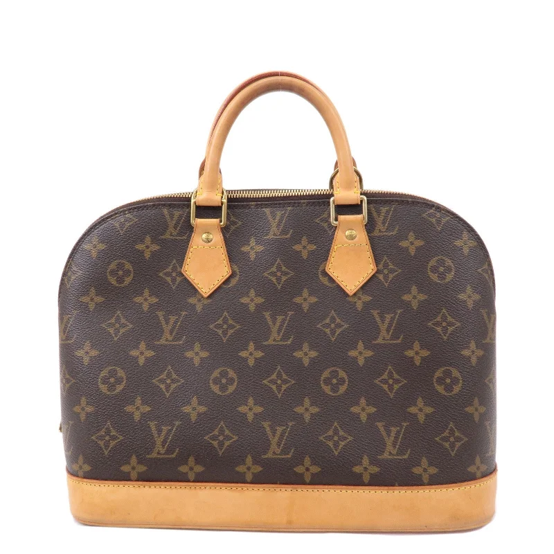 Louis Vuitton Alma bags with a leather - wrapped handle for a luxurious feelLouis Vuitton Monogram Alma Hand Bag Brown M51130