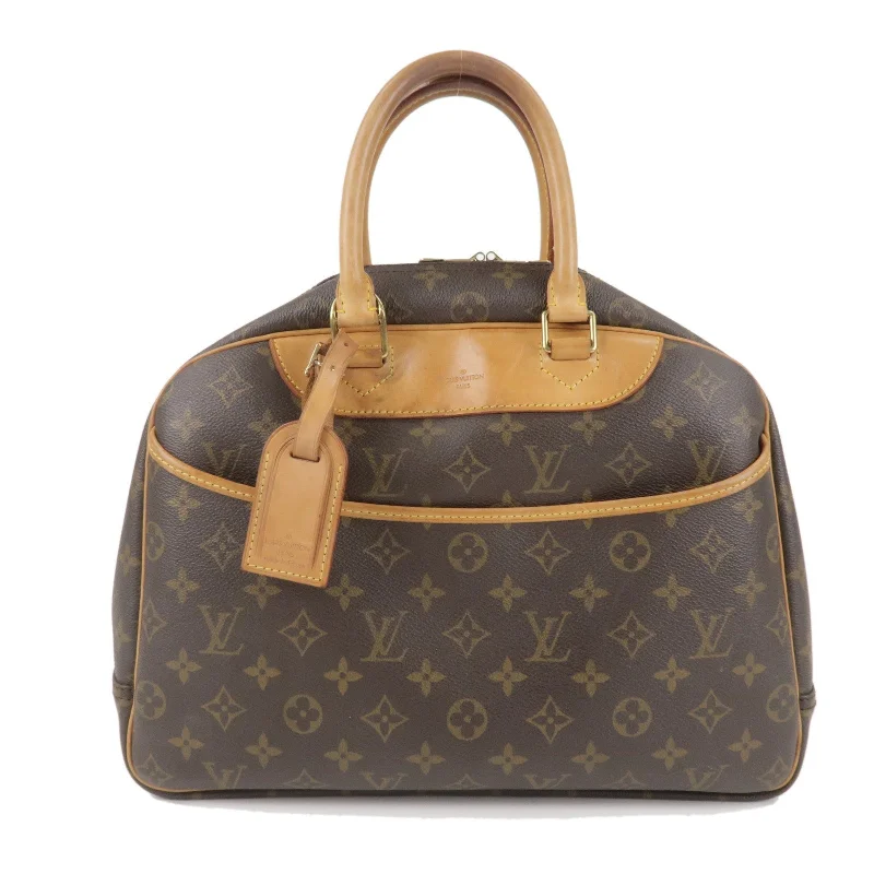 Louis Vuitton Twist bags with a contrast - colored interior for visual interestLouis Vuitton Monogram Deauville Hand Bag Brown M47270