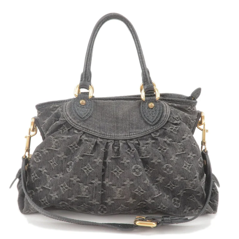 Medium - sized Louis Vuitton tote bags for work and shoppingLouis Vuitton Monogram Denim Neo Cabby MM 2Way Bag M95351