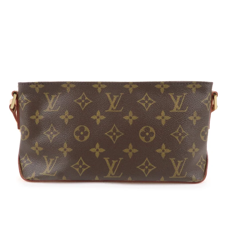 Ladies Louis Vuitton Petite Malle bags with a star - shaped charm for cutenessLouis Vuitton Monogram Trotteur Shoulder Bag Brown M51240