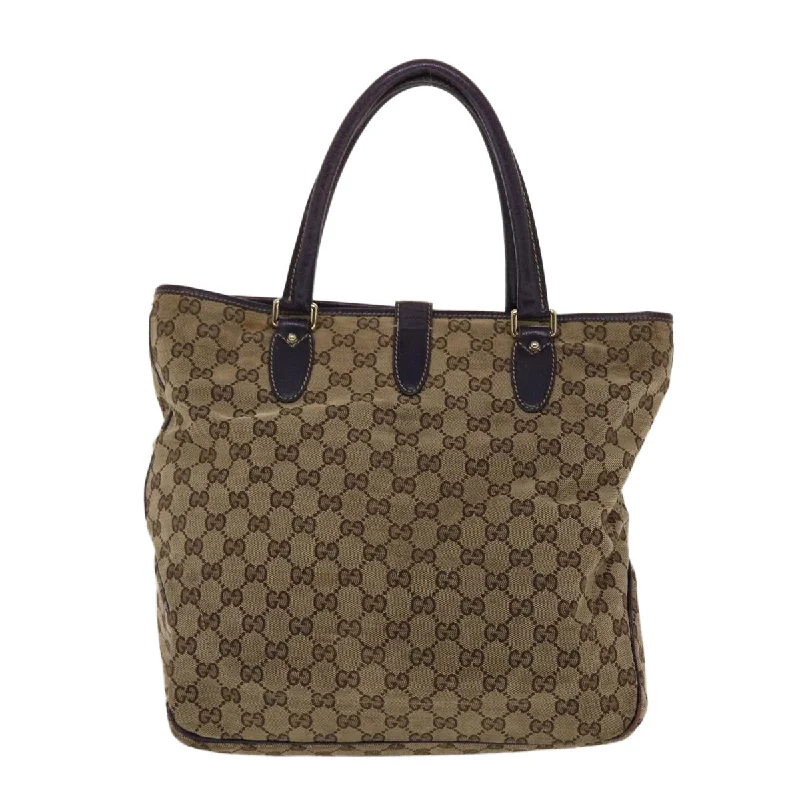 Gucci Marmont bags for women with a snakeskin - effect panelGucci GG Canvas Jackie Tote Bag Beige Purple  49056