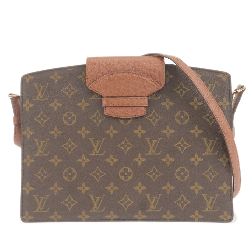 Louis Vuitton crossbody bags in a bold red color for a statementLouis Vuitton Monogram Courcelles Shoulder Bag M51375