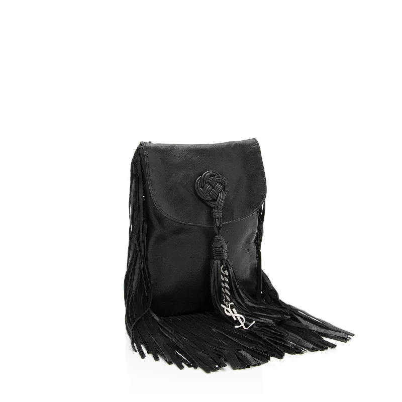 Yves Saint Laurent bags for casual everyday wearSaint Laurent Leather Fringe Anita Crossbody Bag zM6EOQ