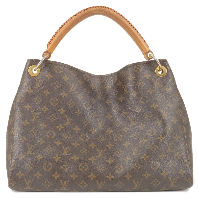 Louis Vuitton bags with a magnetic snap closure for easy accessLouis Vuitton Monogram Artsy MM Shoulder Bag Hand Bag M40249