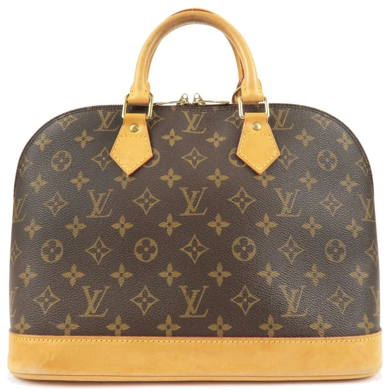 Louis Vuitton bags with a magnetic snap closure for easy accessLouis Vuitton Monogram Alma Hand Bag M51130