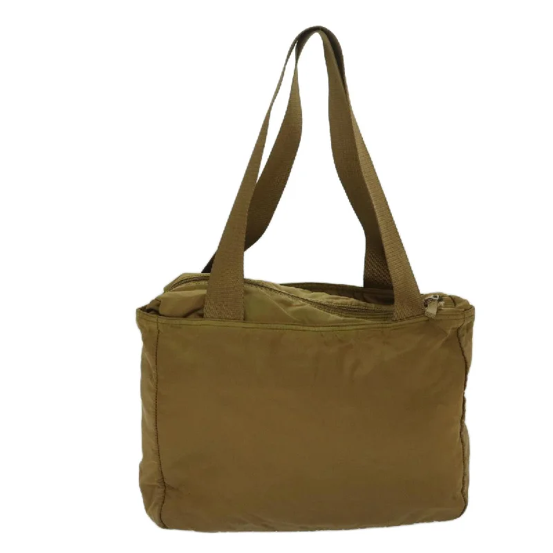 Durable leather bags for daily usePRADA Shoulder Bag Nylon Khaki  69201