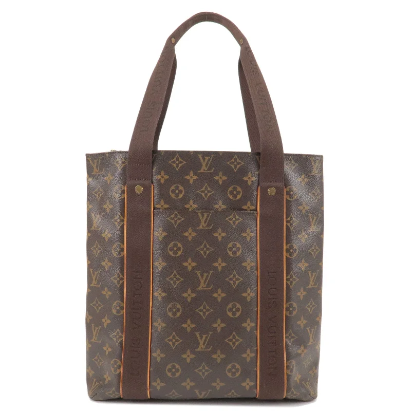 Ladies Louis Vuitton shoulder bags with a wide - width strap for comfortLouis Vuitton Monogram Cabas Beaubourg Tote Bag M53013