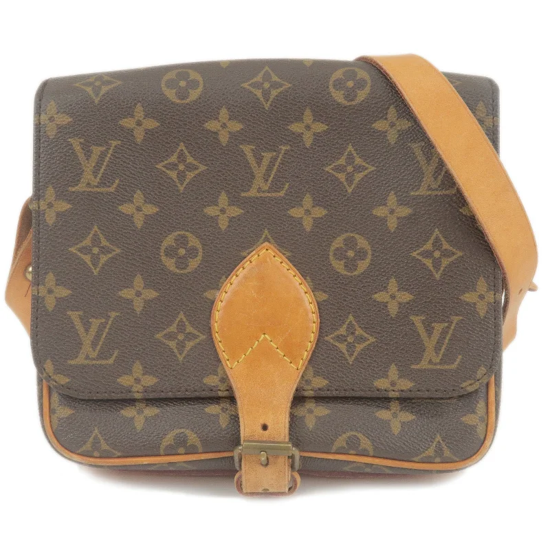 Louis Vuitton crossbody bags with a woven leather strap for textureLouis Vuitton Monogram Cartouchiere 22 Shoulder Bag M51253