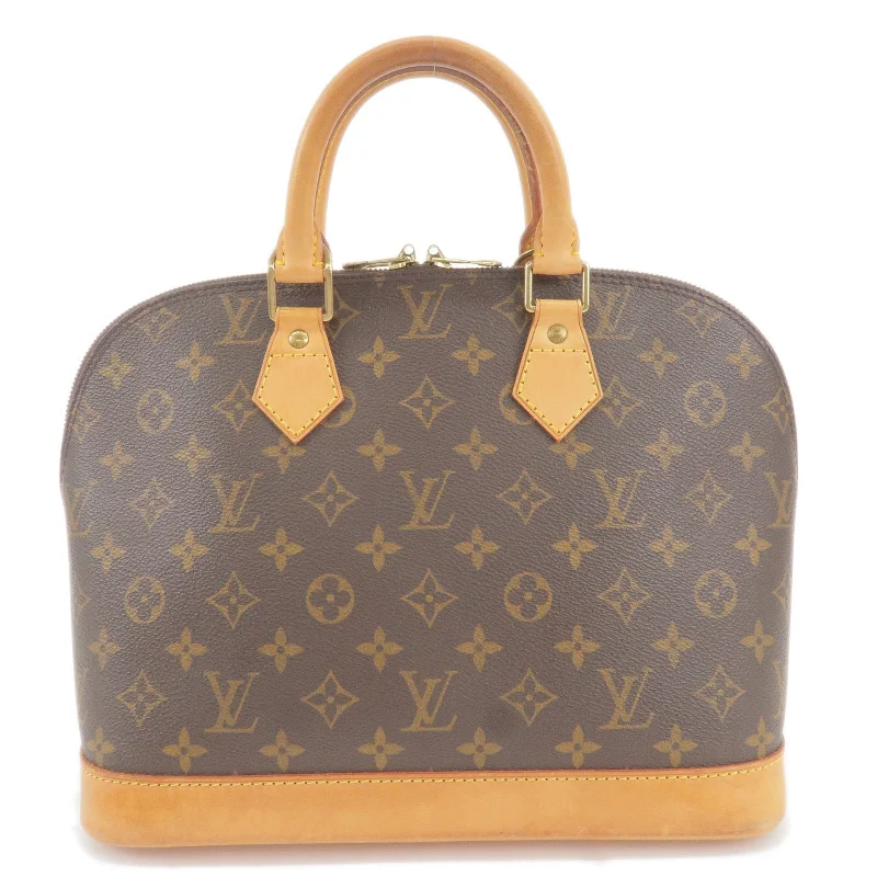 Louis Vuitton tote bags with a water - resistant coating for outdoor useLouis Vuitton Monogram Alma Hand Bag M51130