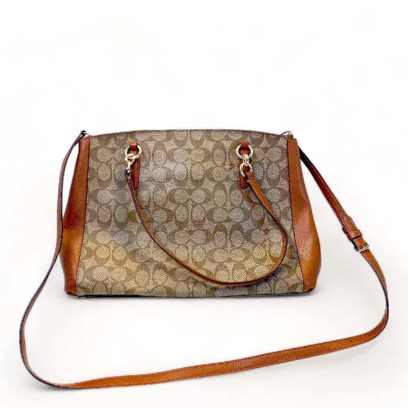 Ladies Coach Rogue bags with a star - shaped charm for a playful touchHandbag Designer By Coach  Size: Large