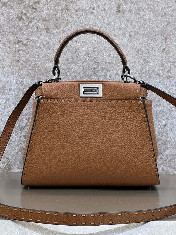 Fendi handbags with a perforated leather detail for a breathable and unique designWF - Fendi Bags - 092