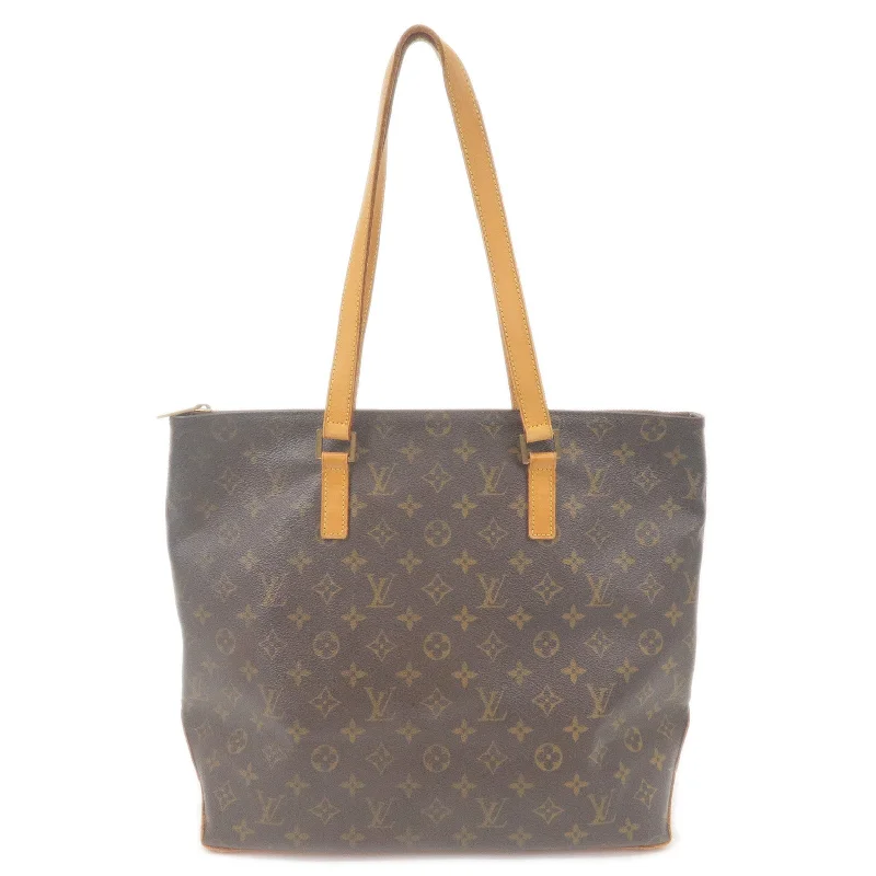 Louis Vuitton tote bags with a spacious interior and multiple pocketsLouis Vuitton Monogram Cabas Mezzo Tote Bag Brown M51151