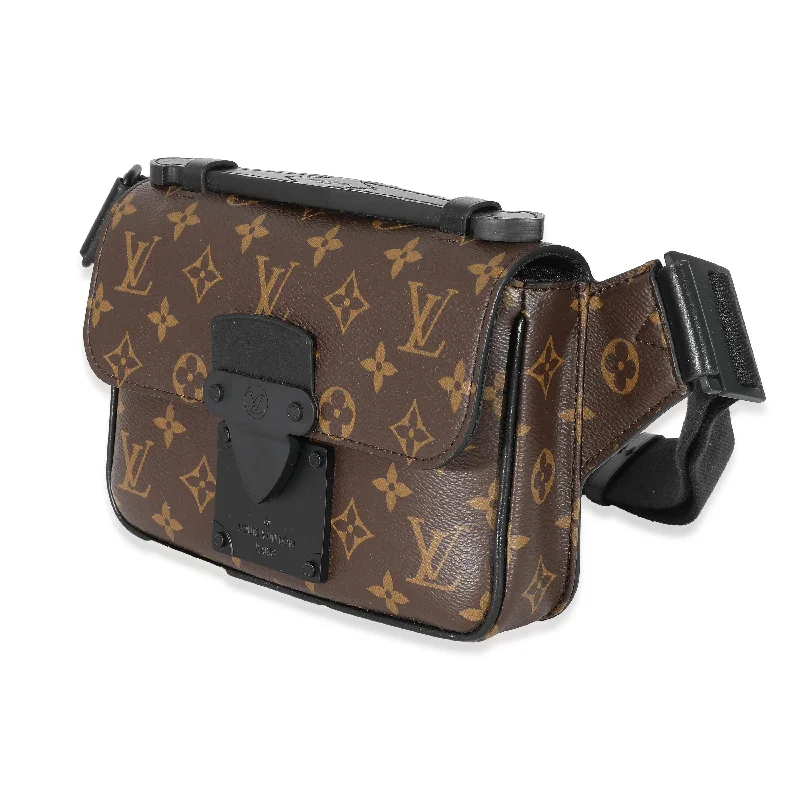 Louis Vuitton Petite Malle bags with a hard - shell structure for uniquenessLouis Vuitton Monogram Canvas S Lock Sling Bag