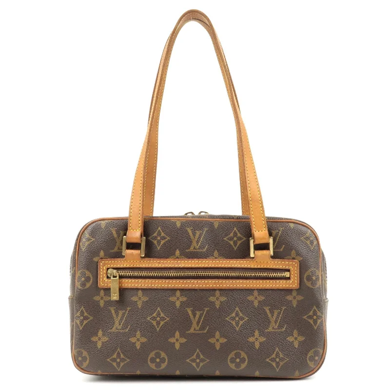 Louis Vuitton crossbody bags with a woven leather strap for textureLouis Vuitton Monogram Cite MM Shoulder Bag Hand Bag M51182