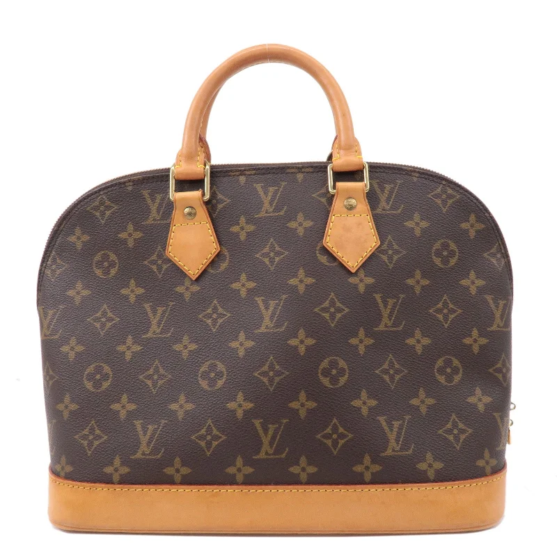 Louis Vuitton crossbody bags with a keychain holder for practicalityLouis Vuitton Monogram Alma Hand Bag Brown M51130